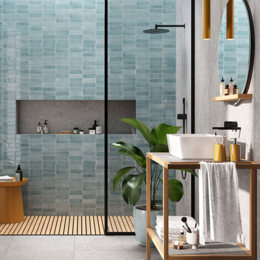 Alternative view of Tone Lake Subway Gloss Tile 52x160mmx10mm